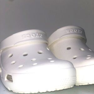 White Crocs NWOT